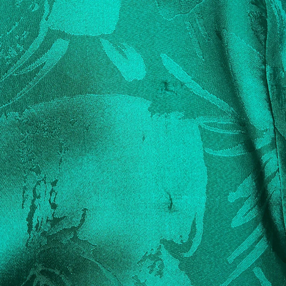 Vintage Neiman Marcus 100% silk emerald green skirt‎ set 6